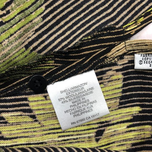 Sigrid Olsen Women Blouse Top Button Shirt Size Small Wool Silk Floral B243 -13 - Picture 6 of 14